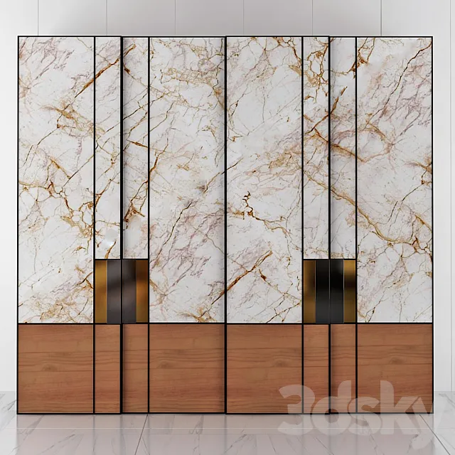 Wardrobe  Effect Marble 3D Model