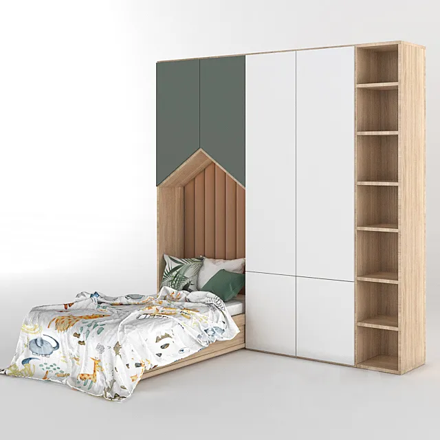 Wardrobe for children 3D Model
