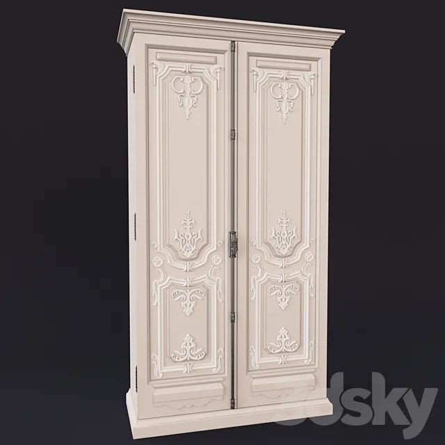 Wardrobe French 3D Model Wardrobe French 3D Model