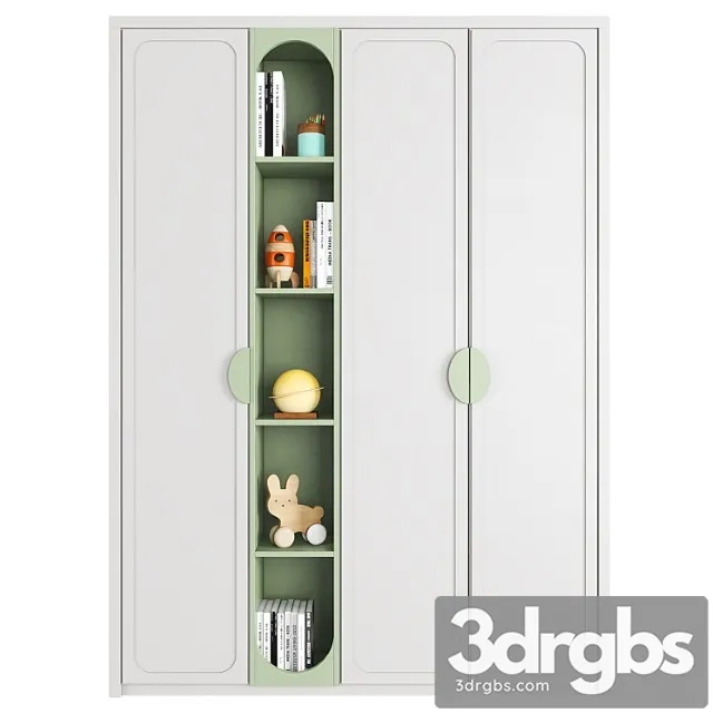 Wardrobe Furniture composition 62 3D Model Download