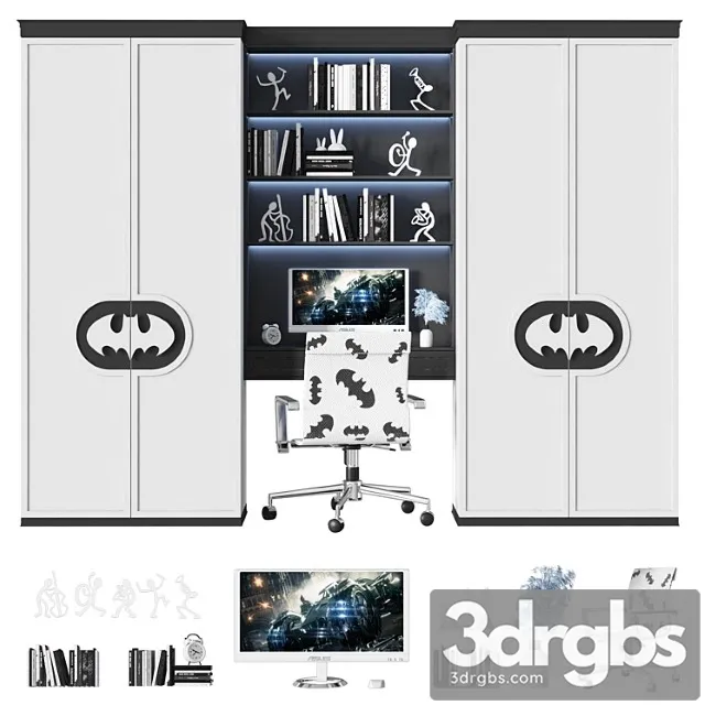 Wardrobe Furniture composition6 3D Model Download