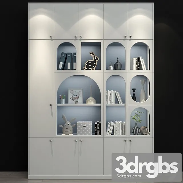 Wardrobe Furniture for a children 0191 3D Model Download