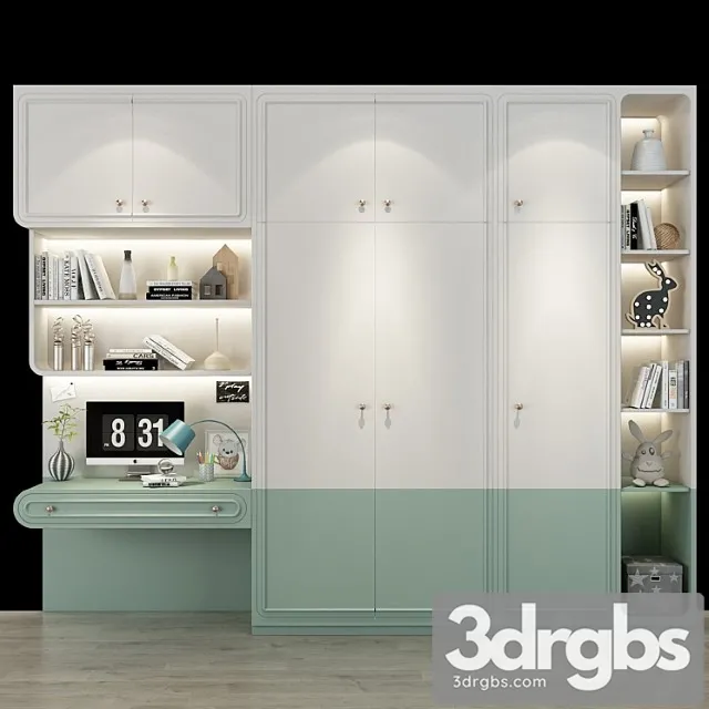 Wardrobe Furniture for a children 0248 3D Model Download