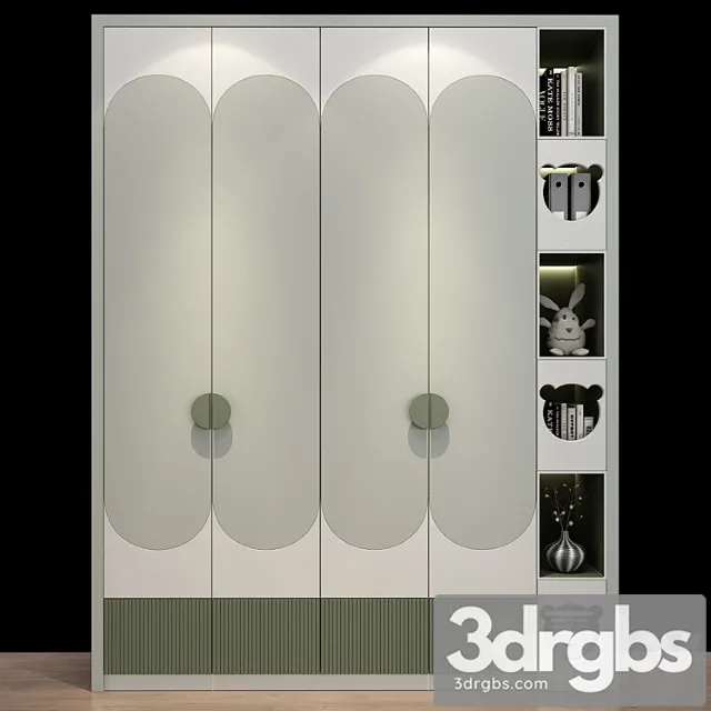 Wardrobe Furniture for a children 0425 3D Model Download