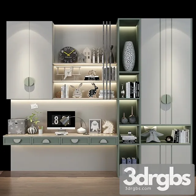 Wardrobe Furniture for a children 0442 3D Model Download