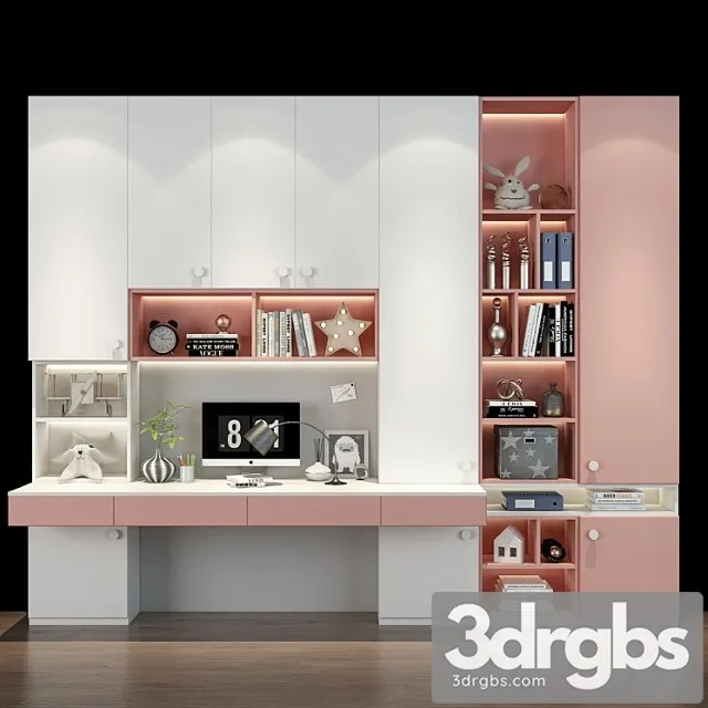 Wardrobe Furniture for a children 0501 3D Model Download