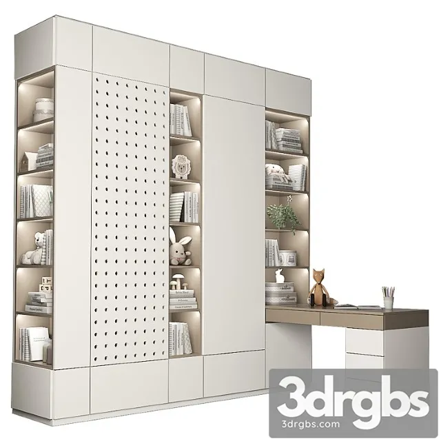 Wardrobe Furniture for a children& 3D Model Download
