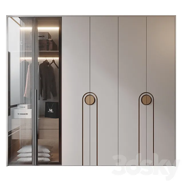 Wardrobe GHS-2395 3D Model Wardrobe GHS-2395 3D Model