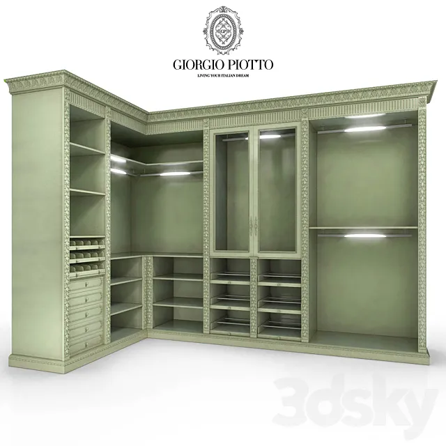 Wardrobe Giorgio Piotto 3D Model Wardrobe Giorgio Piotto 3D Model