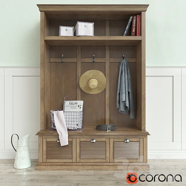 Wardrobe hallway 3DModel