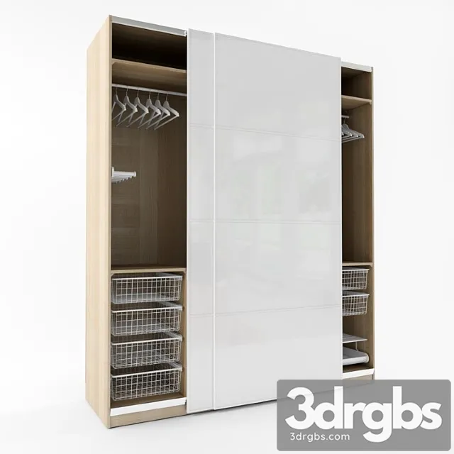 Wardrobe ikea pax 3D Model Download