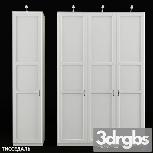 Wardrobe ikea tissedal 3D Model Download