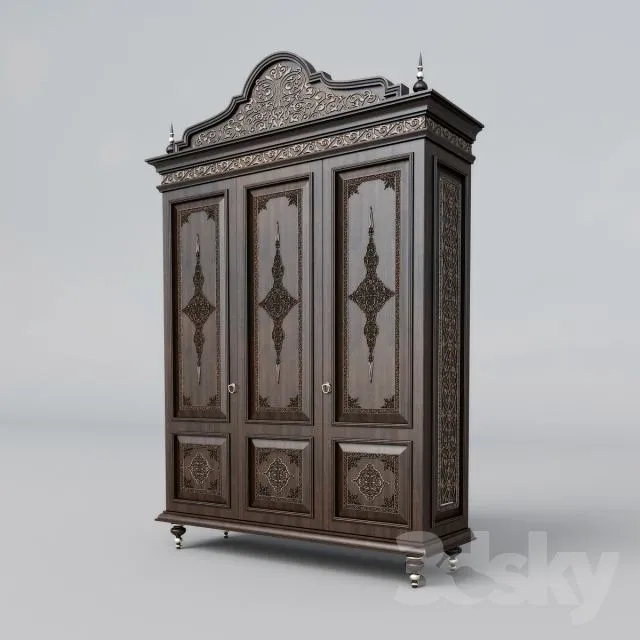 Wardrobe in oriental style 3D Model