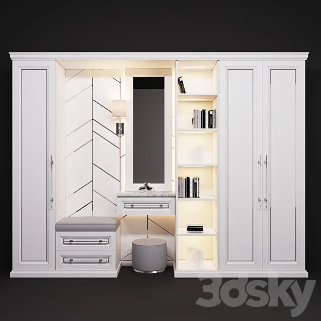 Wardrobe in the hallway 3D Model