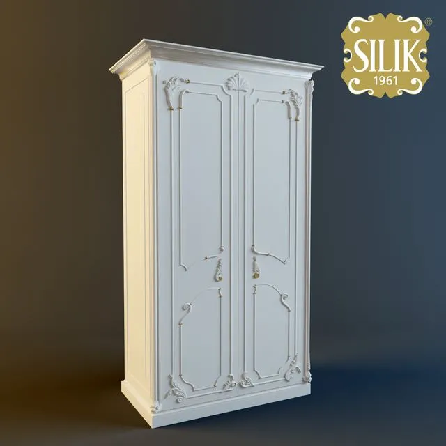 Wardrobe Larissa Silik 2 flap 3D Model