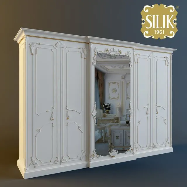 Wardrobe Larissa Silik 4 flap 3D Model