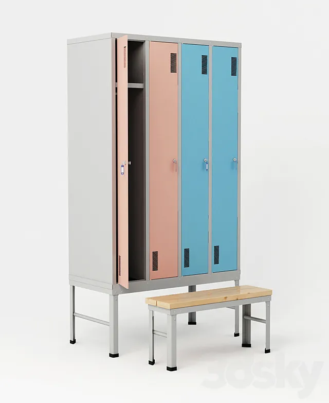 Wardrobe locker 3DModel