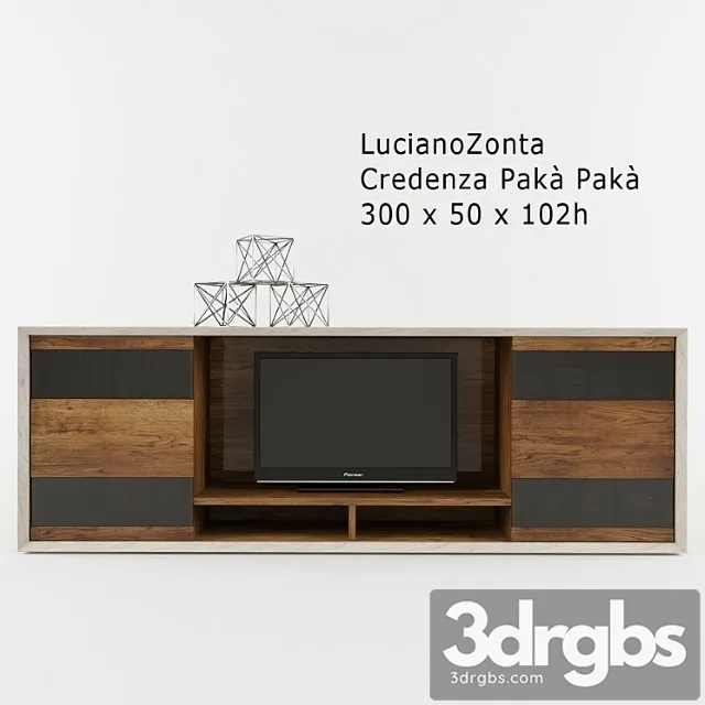 Wardrobe lucianozonta tv books 2 3D Model Download