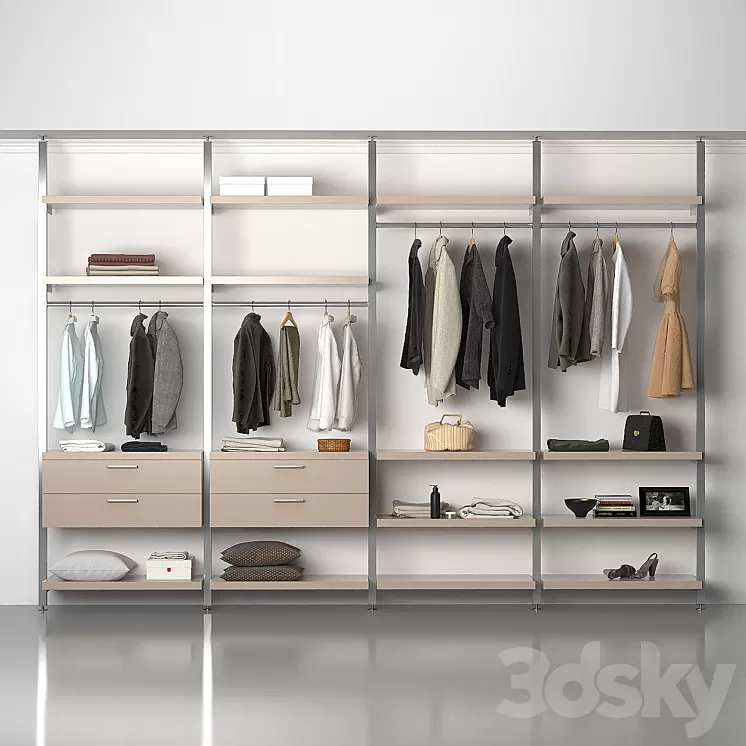 Wardrobe MD House 3D Model Wardrobe MD House 3D Model