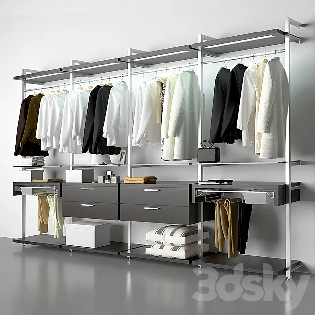 Wardrobe Md House Collection Kabine 3D Model