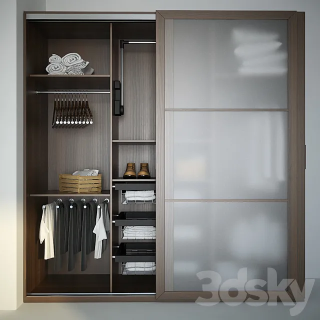 Wardrobe Mebelux Asceta 3D Model