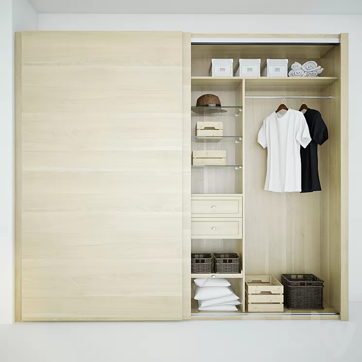 Wardrobe Mebelux Calmo 3D Model