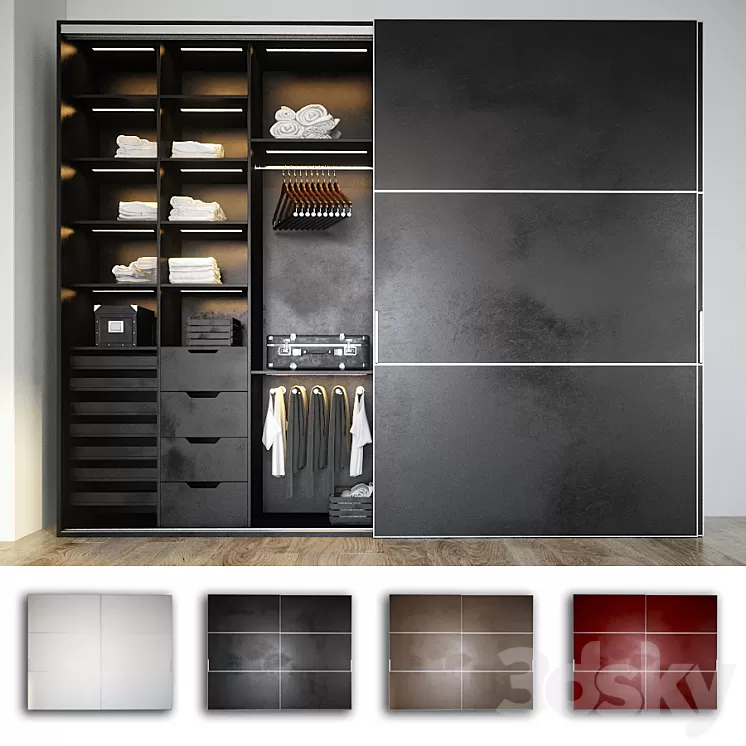 Wardrobe Mebelux Solido 3D Model