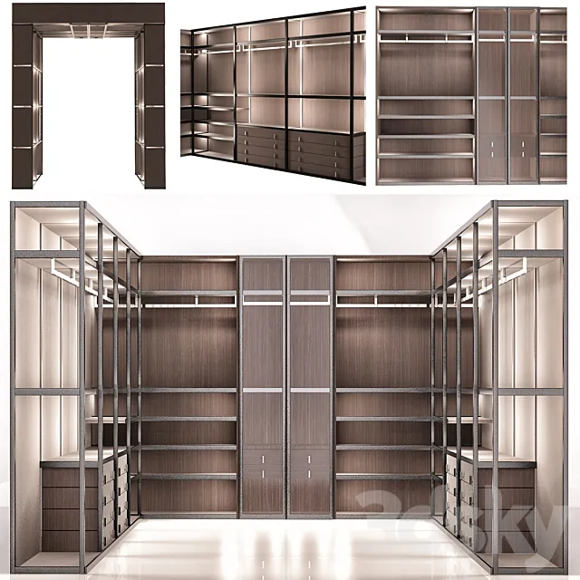 Wardrobe MisuraEmme Palo Alto 3D Model