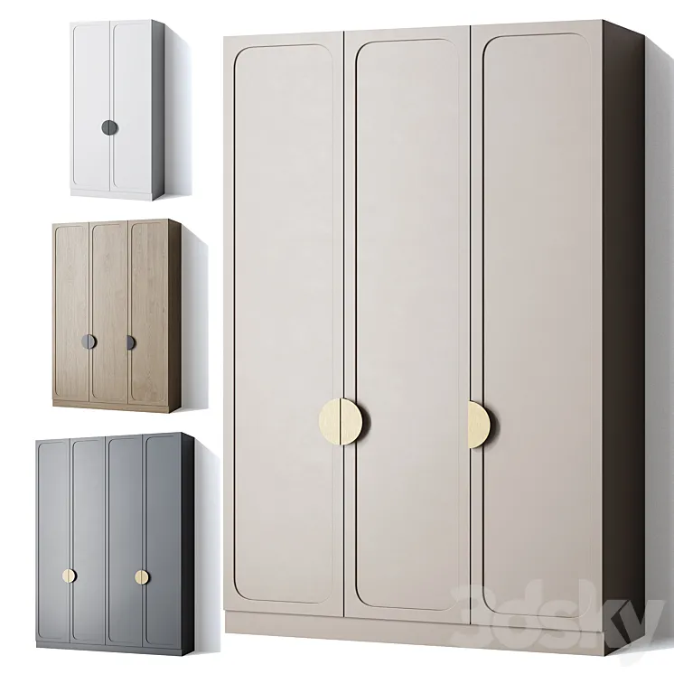 Wardrobe modern 04 3D Model Free Download