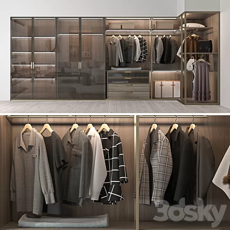 Wardrobe Molteni & C 3D Model