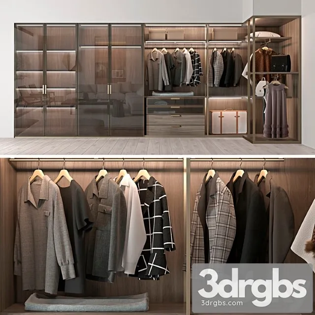 Wardrobe molteni & c_2 3D Model Download