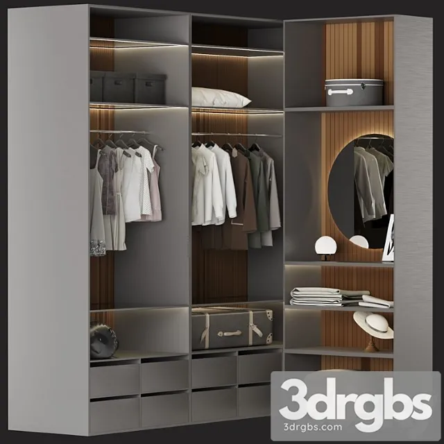 Wardrobe No 04 3D Model Download