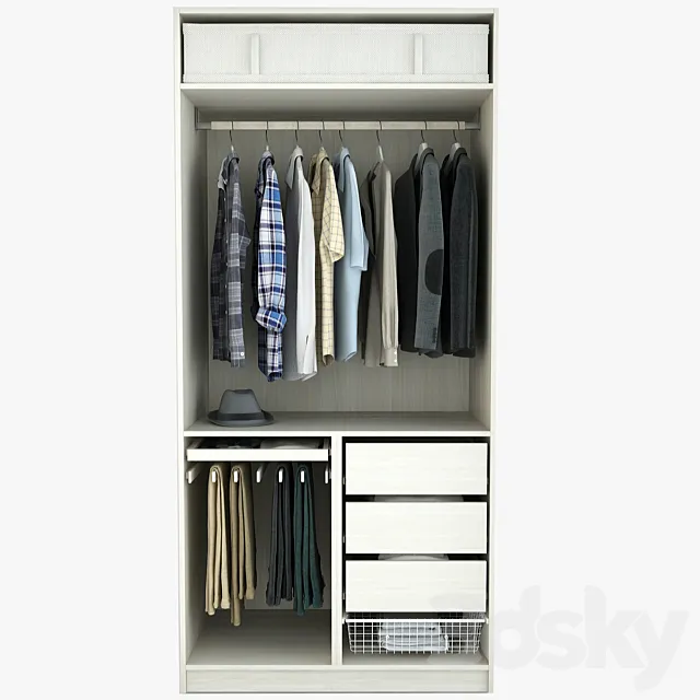 Wardrobe. Otdel_2 3D Model
