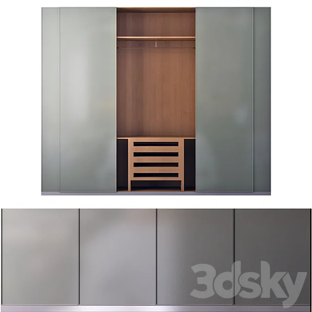 Wardrobe poliform 3D Model Wardrobe poliform 3D Model