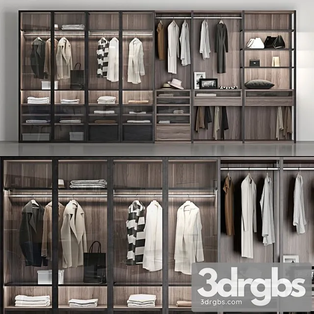 Wardrobe Poliform Garderob 3D Model Download