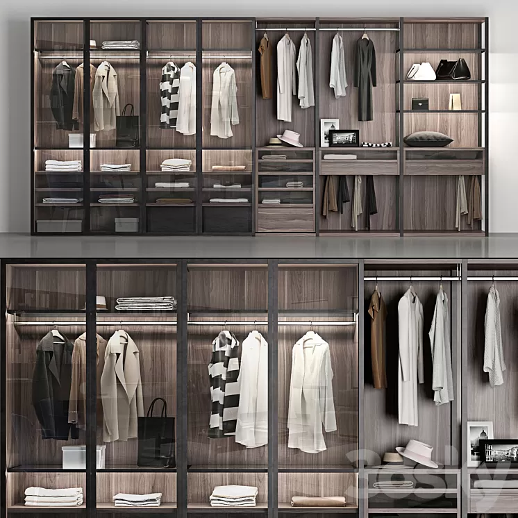 wardrobe Poliform wardrobe 3D Model