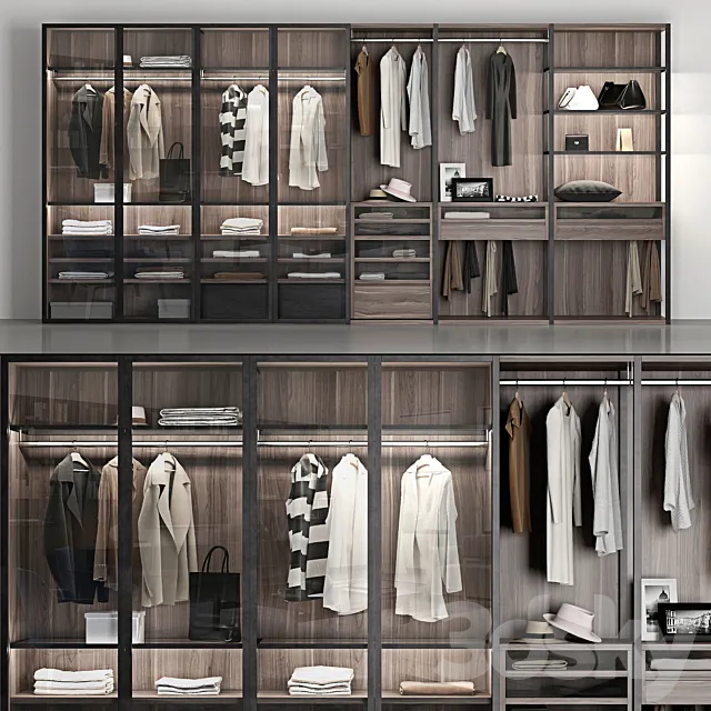 wardrobe Poliform wardrobe 3DModel wardrobe Poliform wardrobe 3DModel