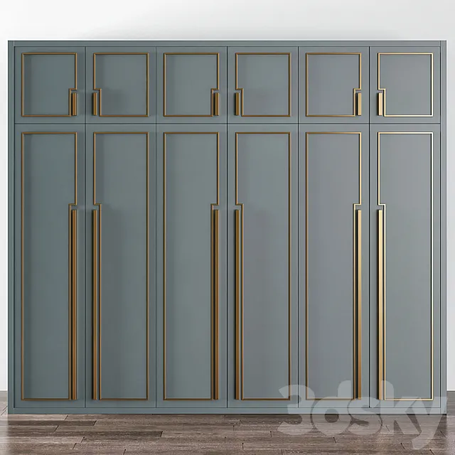 Wardrobe Premium PRO №56 3D Model