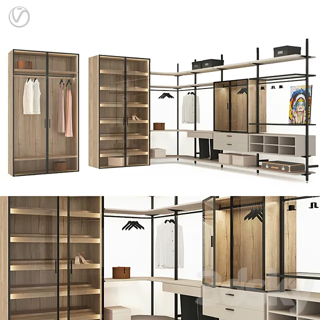 Wardrobe raumplus 3DModel Wardrobe raumplus 3DModel