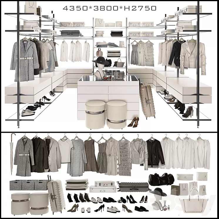 Wardrobe Raumplus Uno_5 3D Model Free Download