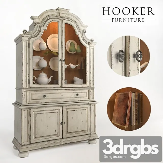 Wardrobe Sanctuary Hooker Furniture 3 3D Model Download