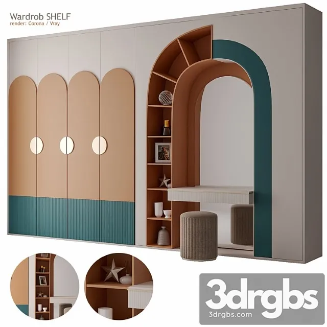 Wardrobe Shelf 3D Model Download