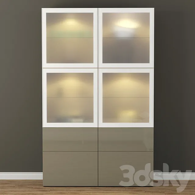 Wardrobe showcase IKEA BESTO _ Besta 3DModel
