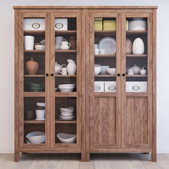 Wardrobe showcase IKEA HEMNES 3D Model