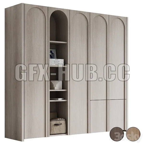 Wardrobe Small Arc 3D Model Wardrobe Small Arc 3D Model