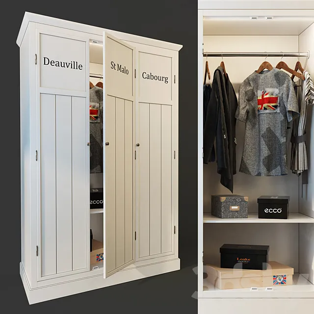 Wardrobe tricuspid “Palermo”. Whatnot 3DModel Wardrobe tricuspid “Palermo”. Whatnot 3DModel