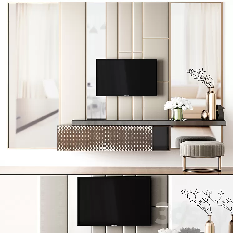 Wardrobe TV No. 1 3D Model Wardrobe TV No. 1 3D Model