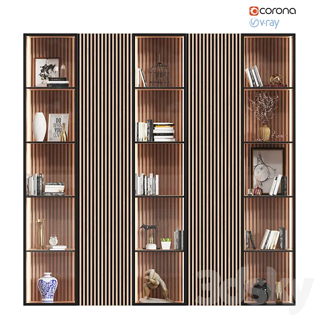 Wardrobe with decor # 3 3DModel Wardrobe with decor # 3 3DModel