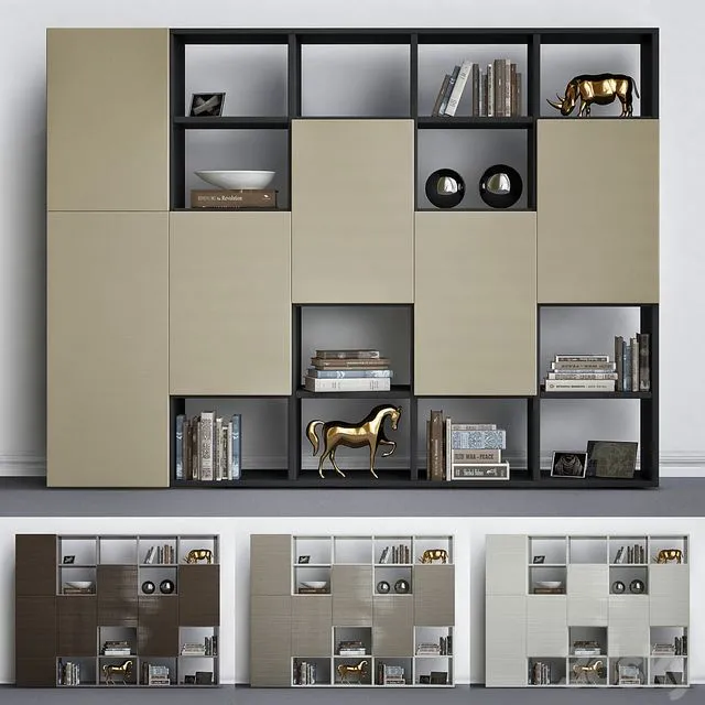 Wardrobe with decorative set_5 3D Model Wardrobe with decorative set_5 3D Model