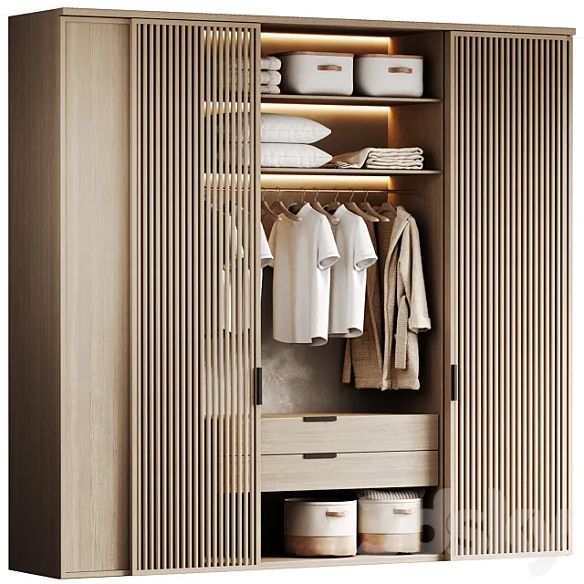 Wardrobe with filling-1 3D Model Wardrobe with filling-1 3D Model
